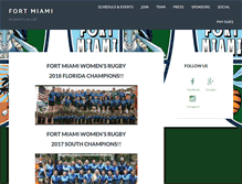 Tablet Screenshot of fortmiamiwomensrugby.com